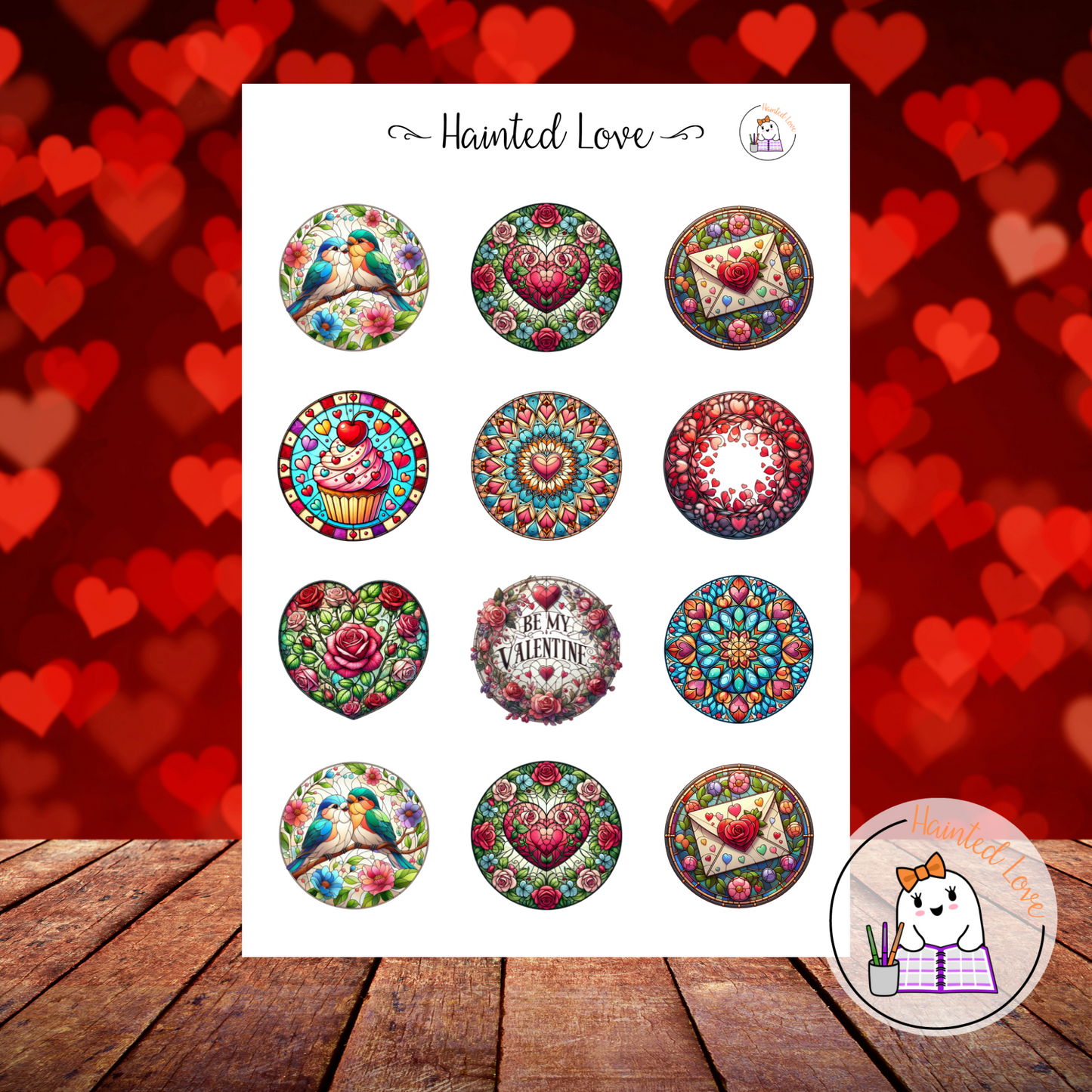 Valentine Stained Glass