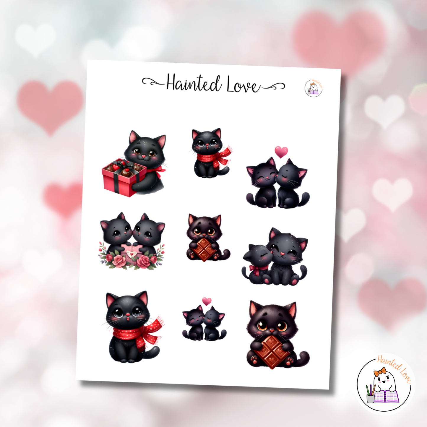 Valentine Black Cat